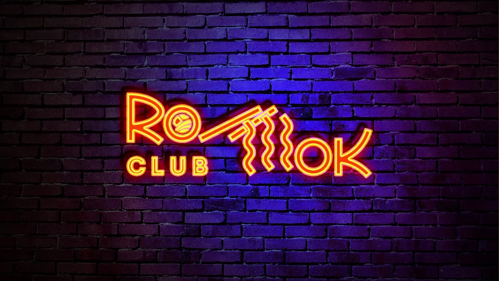 Разработка интерьерной вывески суши-бара «Roll Wok Club» в Новоульяновске